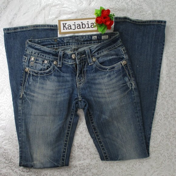 MISS ME Boot Cut Jeans Size 26                               #119 - Picture 1 of 12